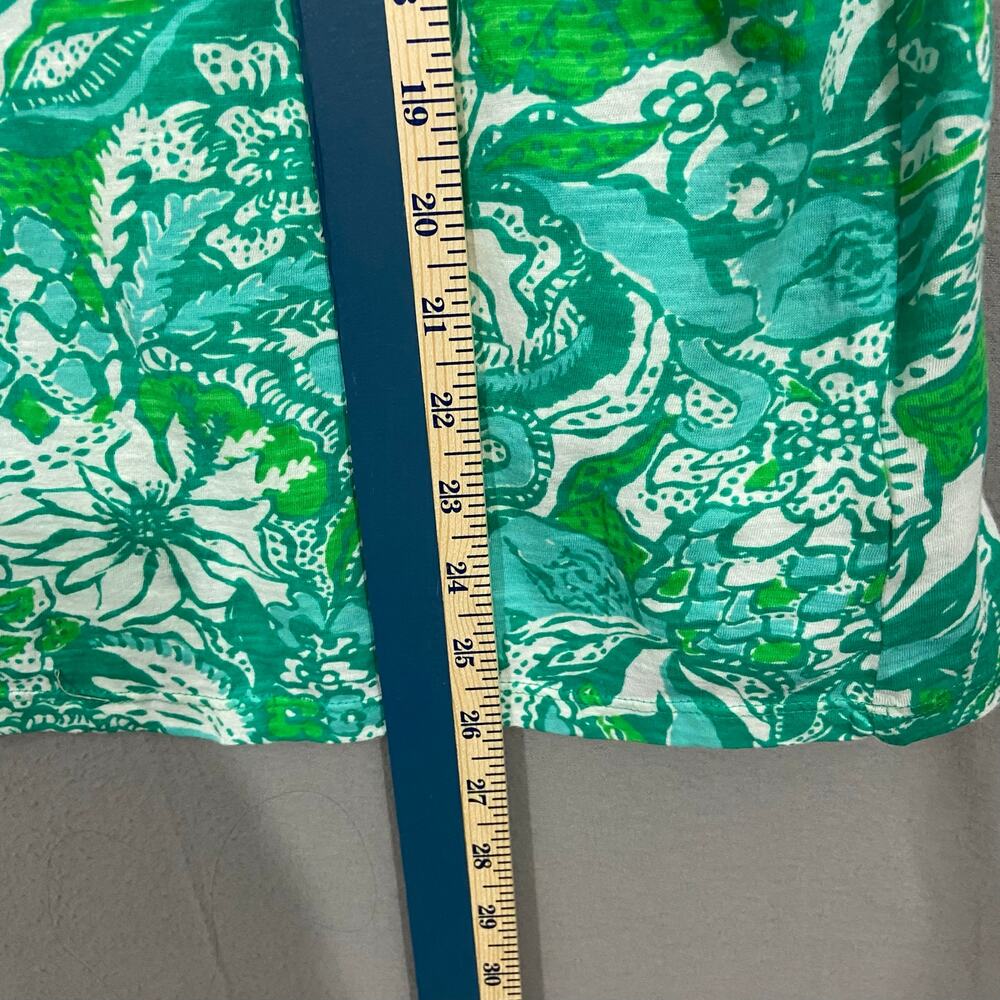 Lilly Pulitzer Sleeveless Cotton Top Green Size XXL - Picture 5 of 7